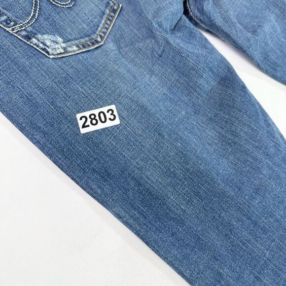 AG Jeans Womens 27 The Nikki Relaxed Skinny Distressed Low Rise - Picture 9 of 9